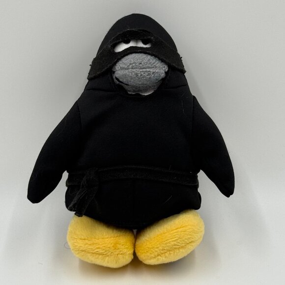 Disney Club Penguin Ninja Plush 7" Jakks Pacific Stuffed Animal Toy NO Coin - Picture 1 of 7